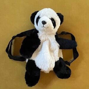 Fiesta Travel Buddies Plush Panda 16" Kids Backpack Soft Huggable